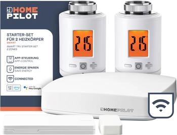 HomePilot Starter-Set für 2 Heizkörper smart Mehr Smartness Mehr Komfort Energie sparen Per App bedienbar weiß (20221003)