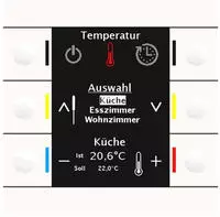 MDT BE-BZS86.01 Bedienzentrale Smart 86mm Kunststoff Reinwei&szlig; gl&auml;nzend