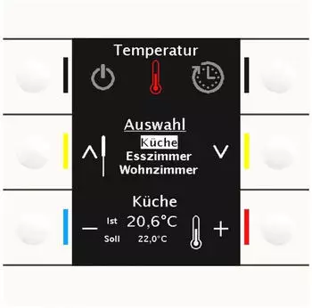 MDT KNX-Bedienzentrale Smart 86 reinwei&szlig; gl&auml;nzend (BE-BZS86.01)