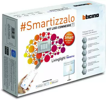 Bticino Livinglight Smart Kit Verbundene Leuchten mit Gateway, WiFi (SNT3601KIT)