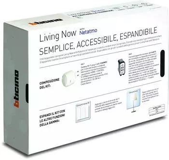 Bticino Living Now Smart Kit Rollladensteuerung WiFi, 1 Gateway + 3 Befehle (SKW3602KIT)