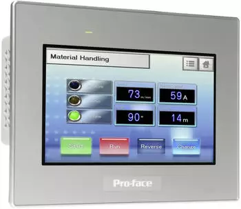 Schneider Electric ST6000E 7" Basic HMI Touch-Panel Resistiv, Dual Ethernet, 2x Serielle COM, USB (PFXST6400WADE)