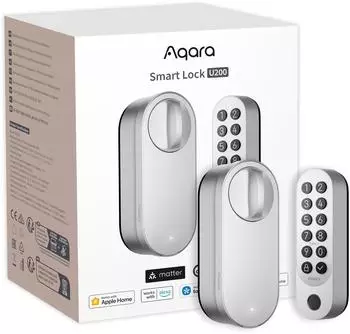 Aqara Smart Lock U200 Fingerabdruck-Tastatur, Matter over Thread, Silber (EL-D02E)