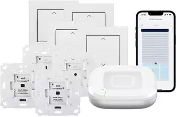 Homematic IP Starterset Rollladensteuerung für 4 Rollläden oder Markisen