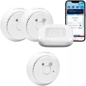 Homematic IP Starter Set Rauchwarnmelder 3 R&auml;ume (162162A0 + 156587A0)