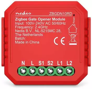 Nedis PowerSwitch Smart Lichtschalter Zigbee 3.0 2,5W (ZBGDN10RD)