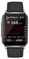 Knauermann PRO 2 Plus Gesundheitsuhr Smartwatch, Sturzerkennung Uhr - Schwarz