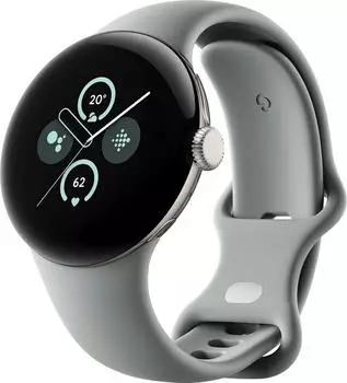 Google Pixel Watch 2 Bluetooth Champagne Gold Sportarmband Hazel