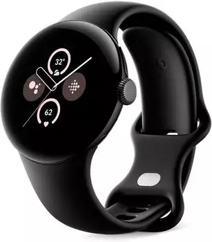Google Pixel Watch 2 4G Matte Black Sportarmband Obsidian