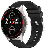 Knauermann Neo Smartwatch Gesundheitsuhr mit Telefonfunktion Sturzerkennung - Silber