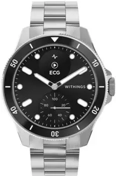 Withings ScanWatch Nova Silver Black Silver steel 42mm
