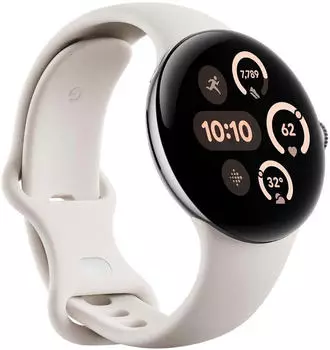 Google Pixel Watch 3 41mm Bluetooth Polished Silver Sportarmband Porcelain – Umfassende Gesundheitsfunktionen für Ihren Alltag