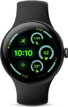 Google Pixel Watch 3 41mm 4G Matte Black Sportarmband Obsidian – Google Pixel Watch 3 41mm 4G Matte Black Sportarmband Obsidian: Stil und Funktionalität