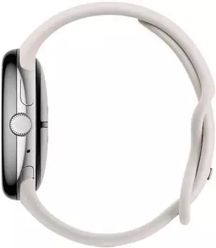Google Pixel Watch 3 45mm Bluetooth Polished Silver Sportarmband Porcelain – Umfassende Gesundheitsfunktionen für Ihren Alltag