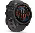 Garmin fenix® 8 47mm AMOLED Schwarz/Titan Carbongrau Silikon-Armband