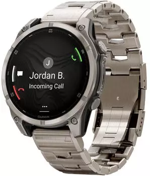 Garmin fenix&reg; 8 47mm AMOLED Titan mit Schlitzen Titanium