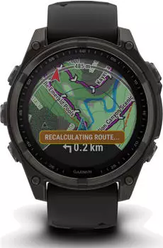 Garmin fenix® 8 47mm Solar Graphit/Titan Carbongrau Silikon-Armband – Garmin fenix 8 47mm Solar – präzise Ortung und umfassendes Gesundheits-Tracking