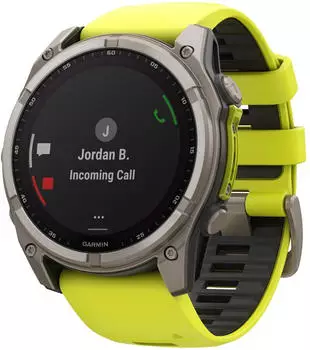 Garmin fenix&reg; 8 51mm Solar Graphit/Titanium Titan Silikon-Armband