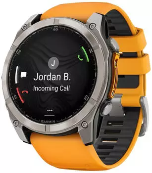 Garmin fenix® 8 51mm AMOLED Graphit/Titanium Titan Silikon-Armband