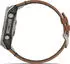 Garmin fenix® 8 51mm AMOLED Graphit/Carbongrau Titan Leder-Armband