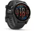 Garmin fenix® 8 43mm AMOLED Schwarz/Titan Carbongrau Silikon-Armband
