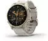 Garmin fenix® 8 43mm AMOLED Nebelgrau/Softgold Leder-Armband Kalkstein