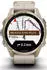 Garmin fenix® 8 43mm AMOLED Nebelgrau/Softgold Leder-Armband Kalkstein