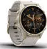 Garmin fenix® 8 43mm AMOLED Nebelgrau/Softgold Leder-Armband Kalkstein