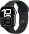 Apple Watch Series 10 GPS 42mm Aluminium Diamantschwarz Sportarmband Schwarz S/M