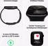 Apple Watch Series 10 GPS 42mm Aluminium Diamantschwarz Sportarmband Schwarz S/M