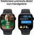 Apple Watch Series 10 GPS 42mm Aluminium Diamantschwarz Sportarmband Schwarz S/M