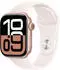 Apple Watch Series 10 GPS 42mm Aluminium Roségold Sportarmband Blassrosa S/M