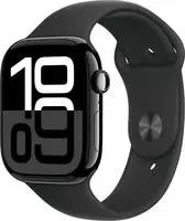 APPLE Watch Series 10 GPS 46mm Jet Black Aluminium Case with Black Sport Band - S/M