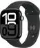 Apple Watch Series 10 GPS 46mm Aluminium Diamantschwarz Sportarmband Schwarz S/M