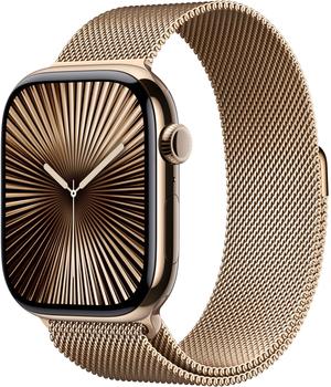 Apple Watch Series 10 4G 46mm Titan Gold Milanaise Gold S/M