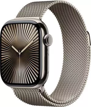 Apple Watch Series 10 4G 42mm Titan Natur Milanaise Natur
