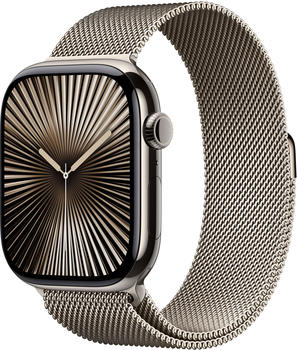 Apple Watch Series 10 4G 46mm Titan Natur Milanaise Natur M/L