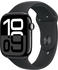 Apple Watch Series 10 GPS 46mm Aluminium Diamantschwarz Sportarmband Schwarz M/L