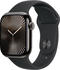 Apple Watch Series 10 4G 42mm Titan Schiefer Sportarmband Schwarz M/L
