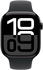 Apple Watch Series 10 4G 46mm Aluminium Diamantschwarz Sportarmband Schwarz S/M