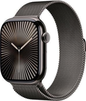 Apple Watch Series 10 4G 46mm Titan Schiefer Milanaise Schiefer M/L