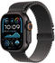 Apple Watch Ultra 2 (2024) Titan Schwarz Milanaise Armband Titan L
