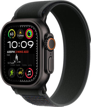 Apple Watch Ultra 2 (2024) Titan Schwarz Trail Loop Schwarz S/M