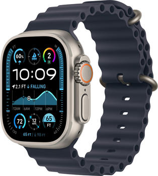 Apple Watch Ultra 2 (2024) Titan Natur Ocean Armband Marine