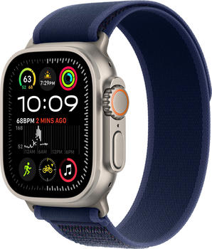 Apple Watch Ultra 2 (2024) Titan Natur Trail Loop Blau M/L