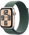Apple Watch SE 2022 GPS 44mm Starlight Sport Loop Lake Green