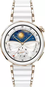 Huawei WATCH GT 5 Pro 42mm Ceramic White – Elegantes Design und hochwertige Materialien