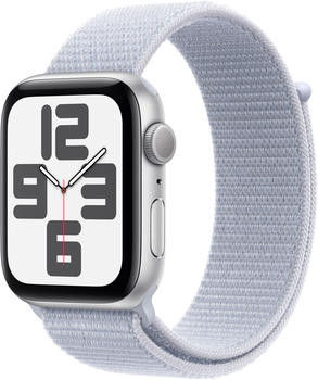 Apple Watch SE 2022 GPS 44mm Silver Sport Loop Blue Cloud
