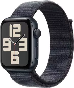 Apple Watch SE 2022 GPS 44mm Mitternacht Sport Loop Tinte (2024)