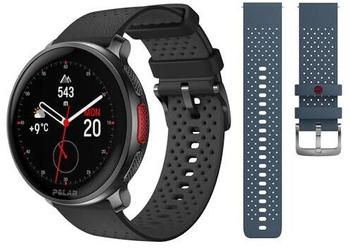 Polar Vantage V3 Night Black + Blue Strap